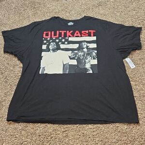 Outkast 3XL 54/56 Plus Size Graphic Hip Hop Black Tee Shirt Top